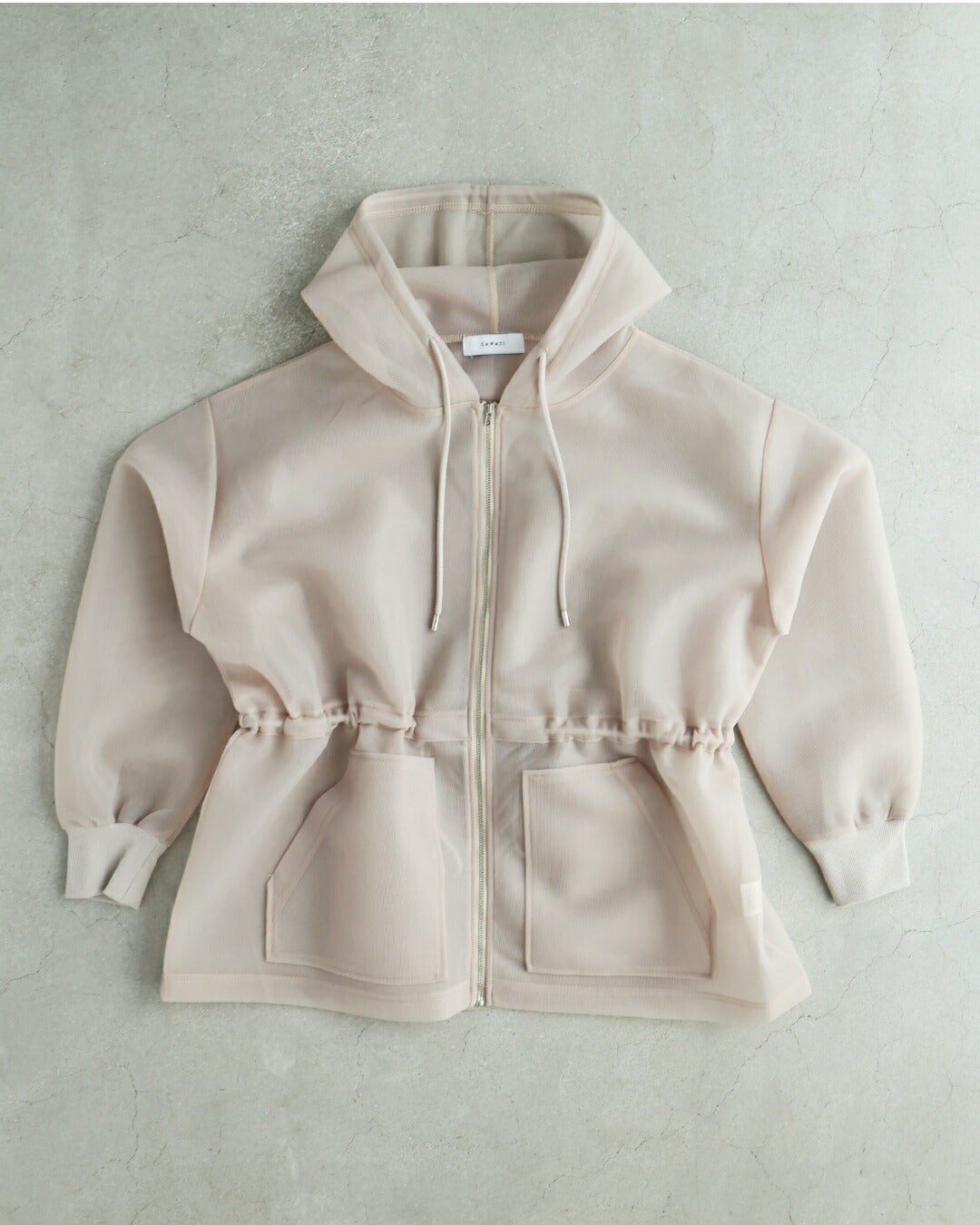 カワイイ CAWAII 立体感で美シルエット シアーダンボールパーカー (ブラック) ブラック