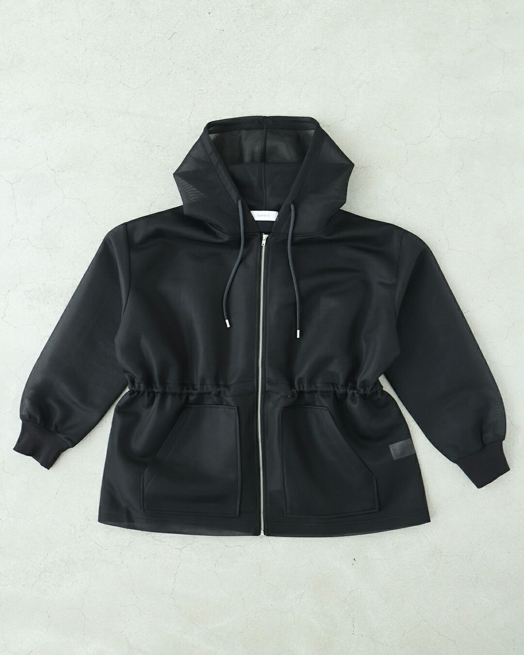 カワイイ CAWAII 立体感で美シルエット シアーダンボールパーカー (ブラック) ブラック