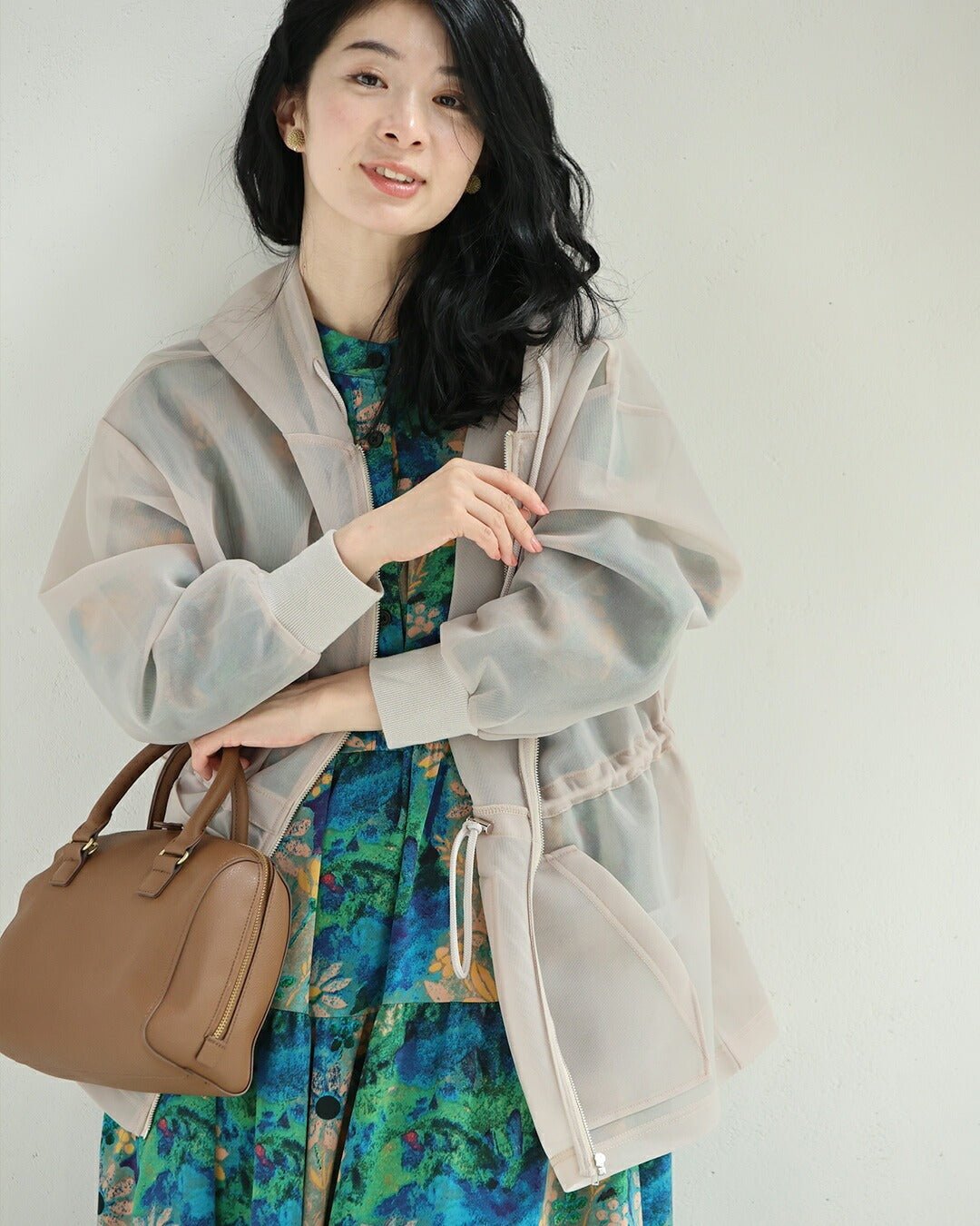 カワイイ CAWAII 立体感で美シルエット シアーダンボールパーカー (ブラック) ブラック