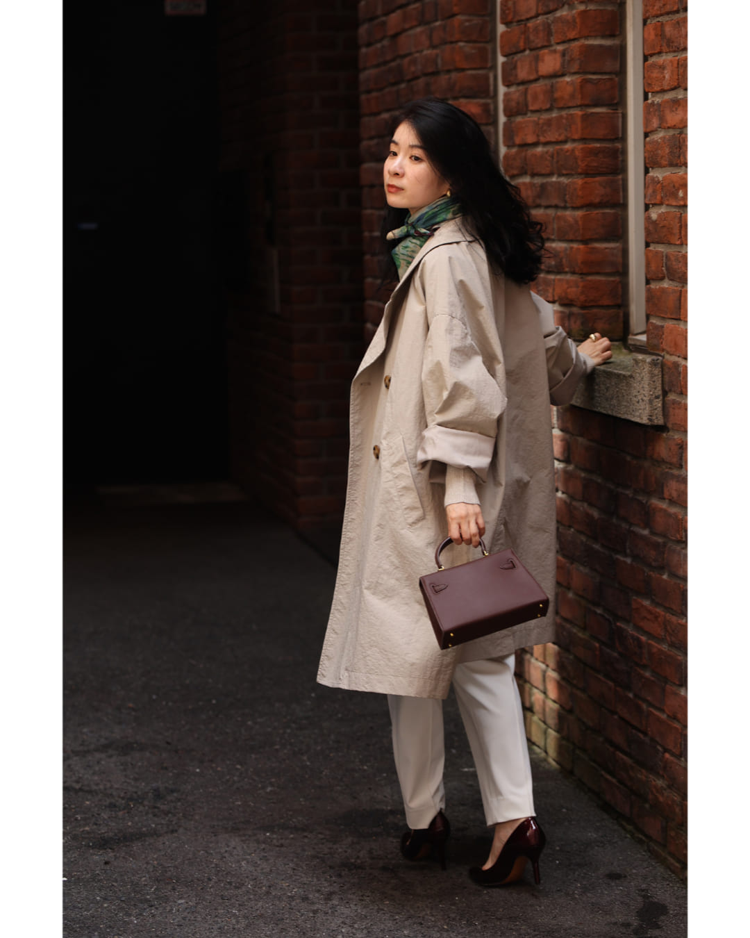 カワイイ CAWAII 定番デザインの軽やかライトコート (グレージュ) グレージュ