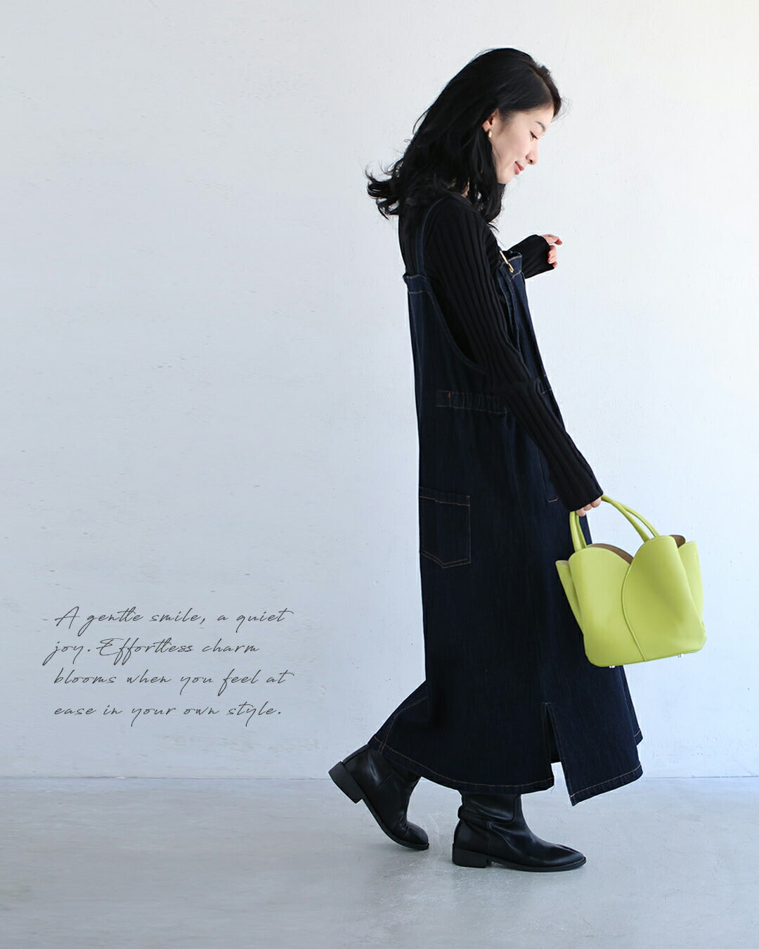 カワイイ CAWAII 骨格似合わせ 上半身スッキリニット (ブラック) ブラック