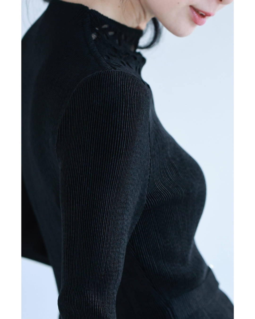 カワイイ CAWAII デコルテに広がる花のたっぷりレースロングワンピース (ネイビー) ネイビー