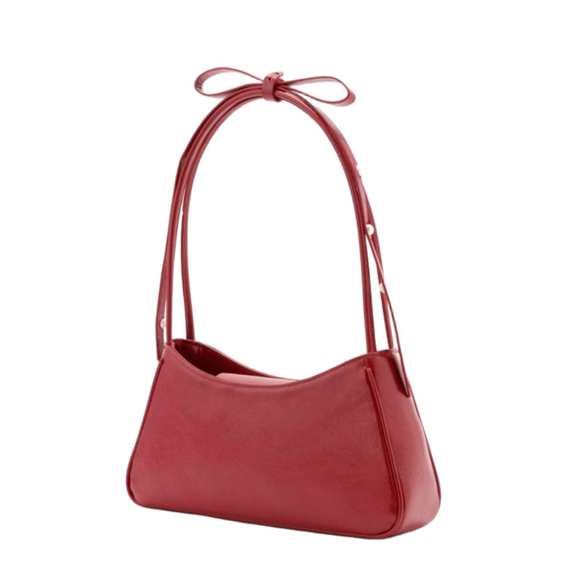 キャセリーニ Casselini 肩リボンエナメルバッグ(Shoulder Ribbon Enamel Bag) (レッド) レッド