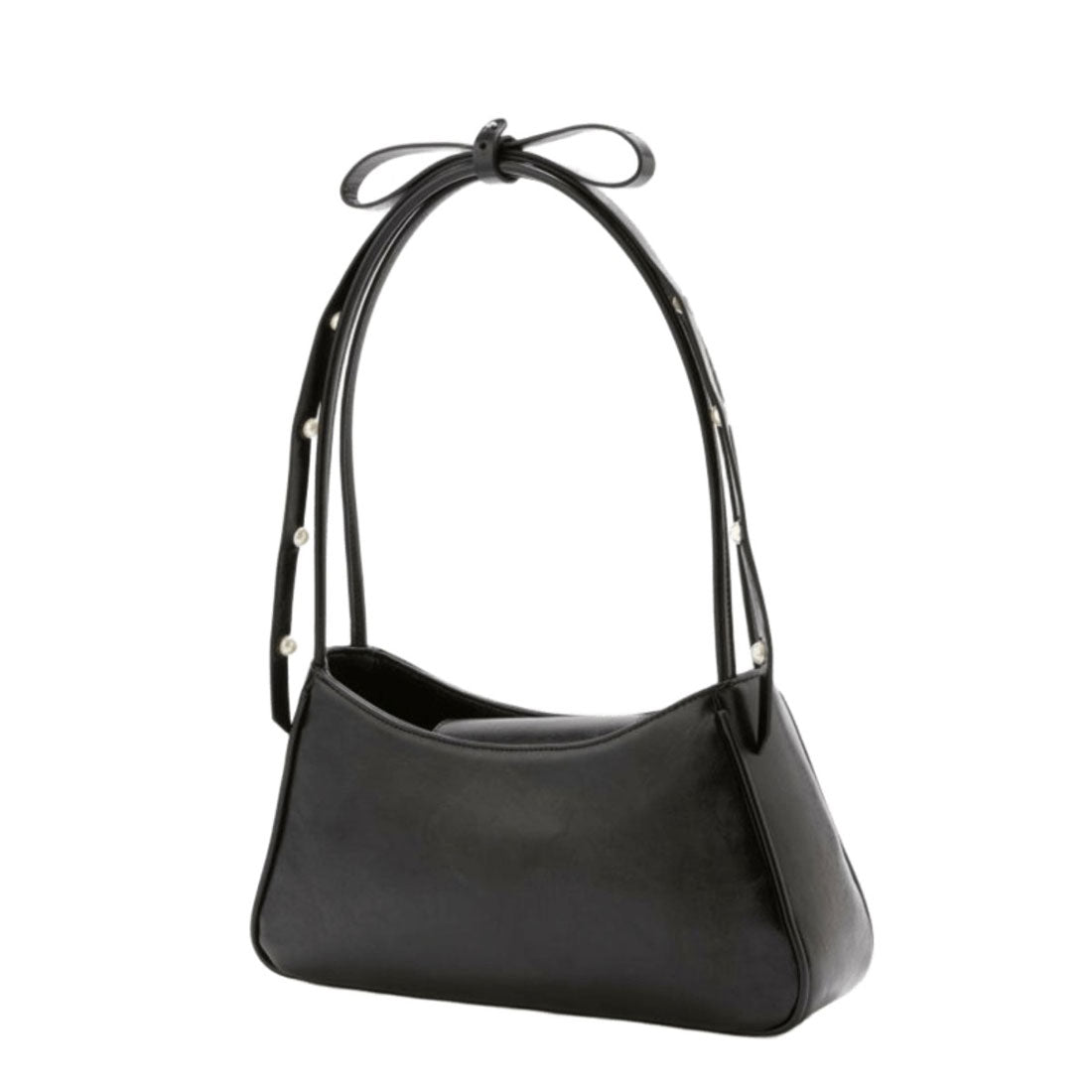 キャセリーニ Casselini 肩リボンエナメルバッグ(Shoulder Ribbon Enamel Bag) (ブラック) ブラック