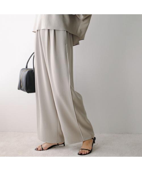 カフネ cafune cafune タックパンツ 535635 ジョーゼット イージーパンツ (13/グレージュ) 13/グレージュ