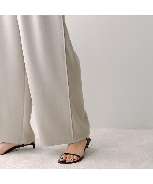 カフネ cafune cafune タックパンツ 535635 ジョーゼット イージーパンツ (13/グレージュ) 13/グレージュ