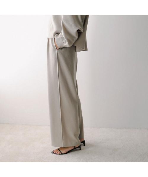 カフネ cafune cafune タックパンツ 535635 ジョーゼット イージーパンツ (13/グレージュ) 13/グレージュ