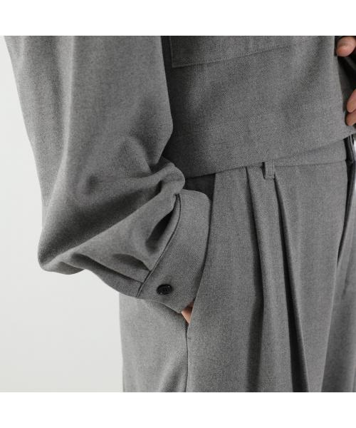 カフネ cafune cafune タックパンツ 545601 ウールライク ワイド (90/グレー) 90/グレー