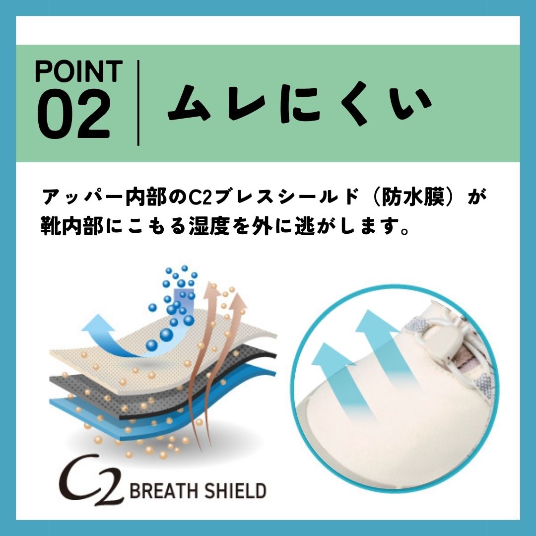 透湿防水ユーティリティスニーカー【23.0cm~24.5cm】 (ブラック) CC-9800W BLK