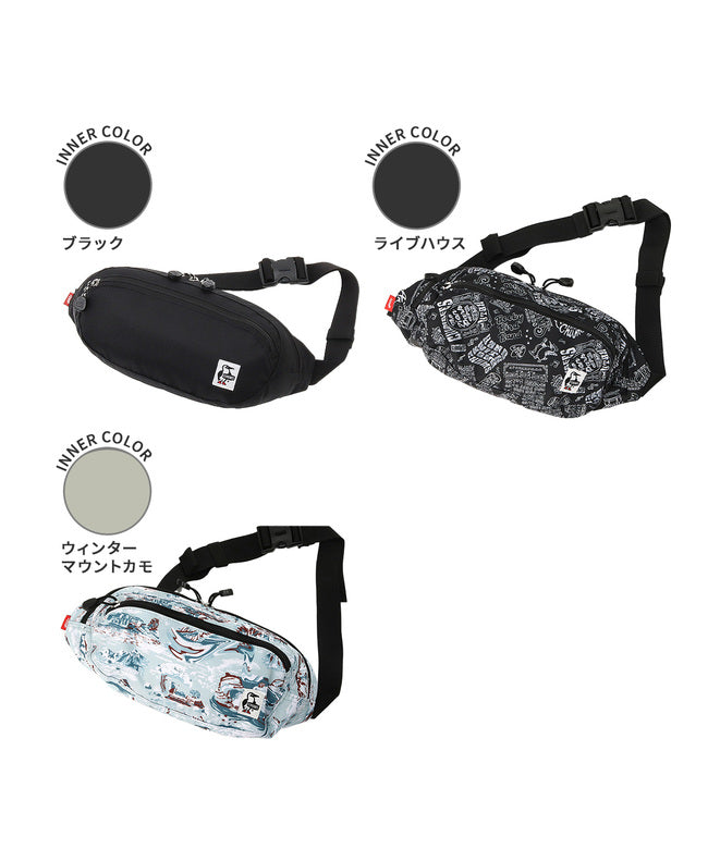 チャムス CHUMS チャムス リサイクル ウエストバッグ CHUMS RECYCLE BAG CH60-3969 (ブラック) ブラック