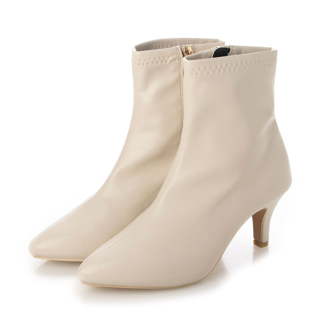 シックス CHICS ポインテッドトゥストレッチショートブーツ