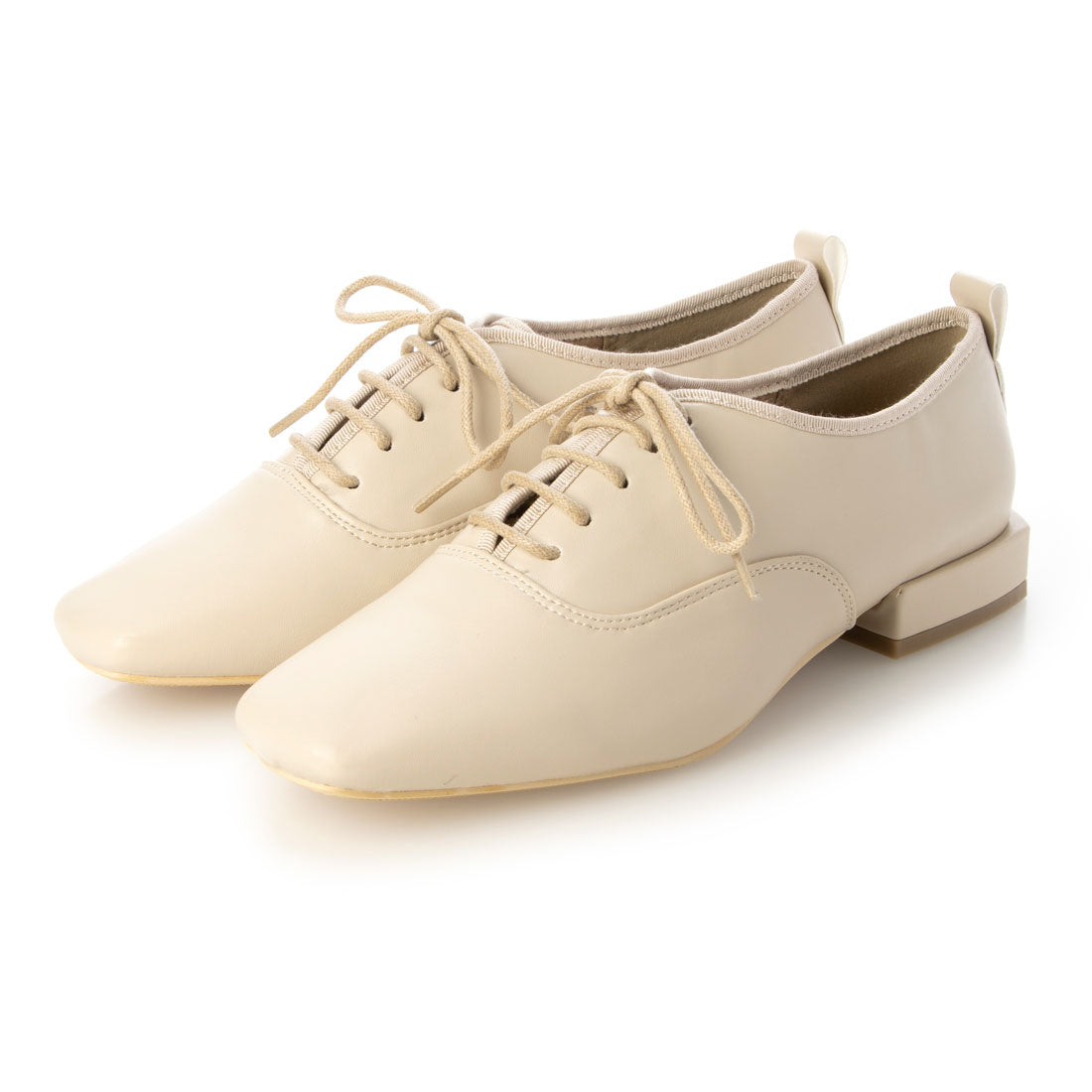 シックス CHICS スクエアトゥレースアップシューズ