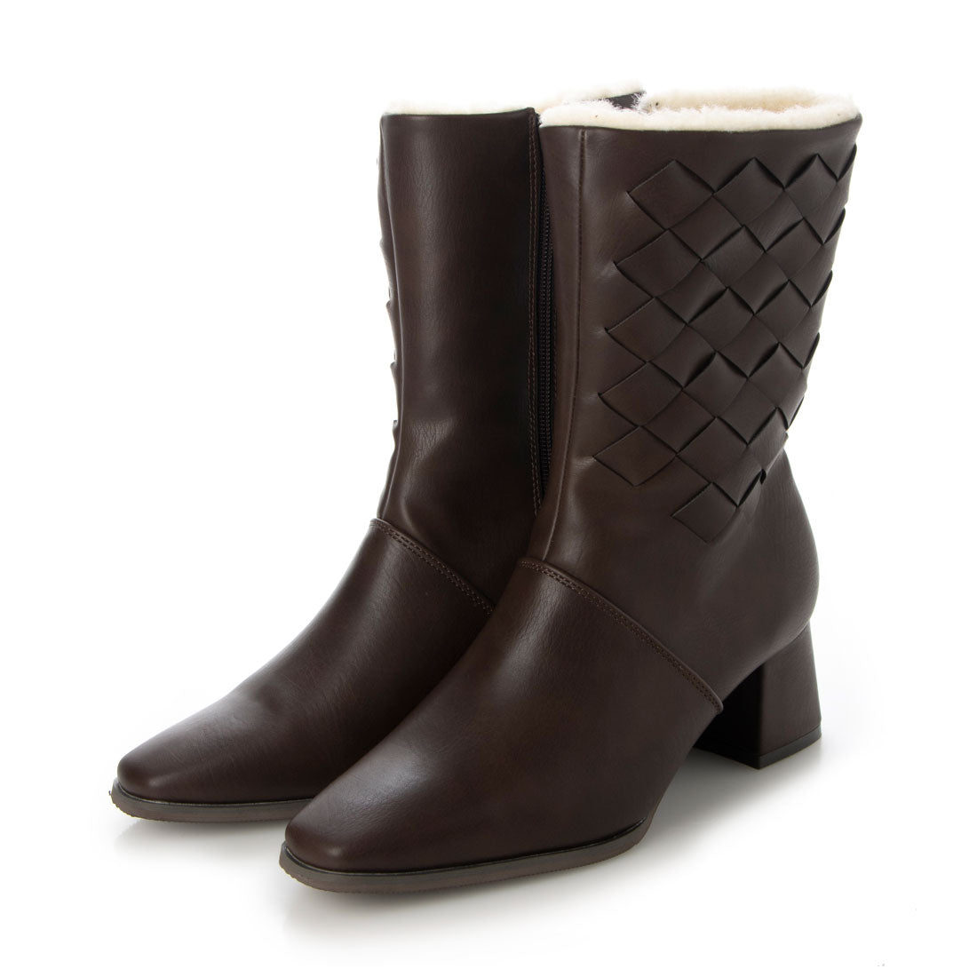 シックス CHICS メッシュデザインショートブーツ