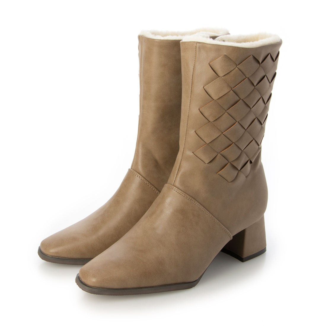 シックス CHICS メッシュデザインショートブーツ