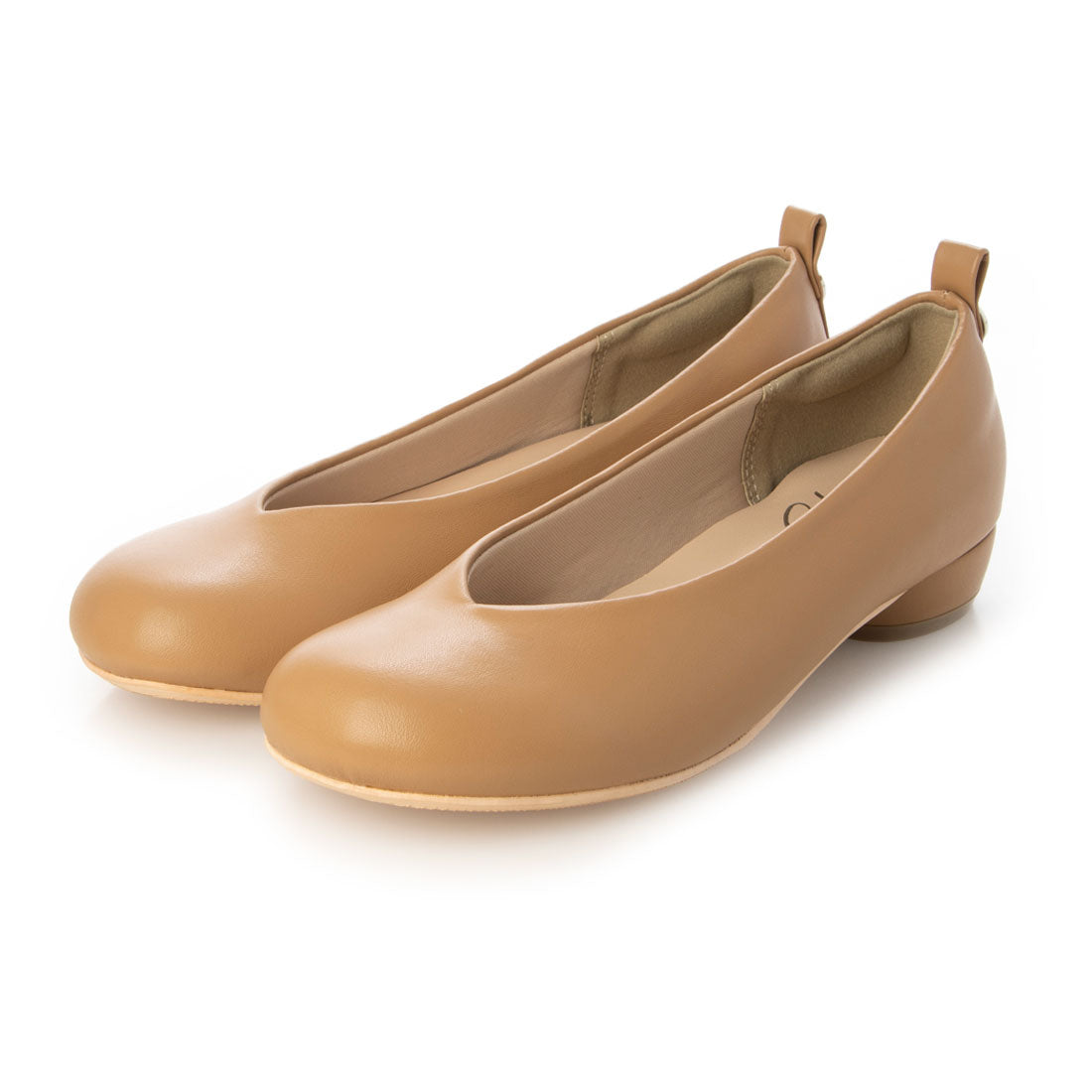 シックス CHICS オブリークトゥローヒールパンプス