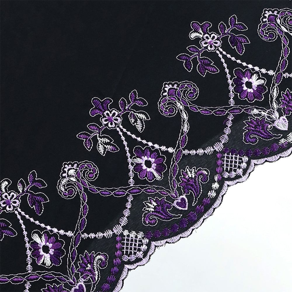 シノワズリーモダンキョウト シノワズリーモダン京都 マーブル刺繍ミニ折りたたみ日傘 (ブラック) ブラック