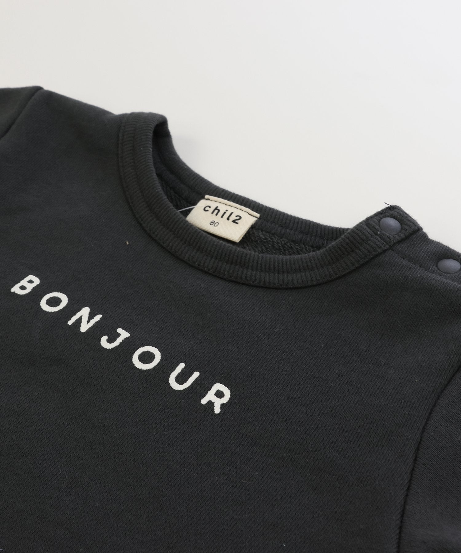 チルツー chil2 切り替えデザイン裏毛カバーオール