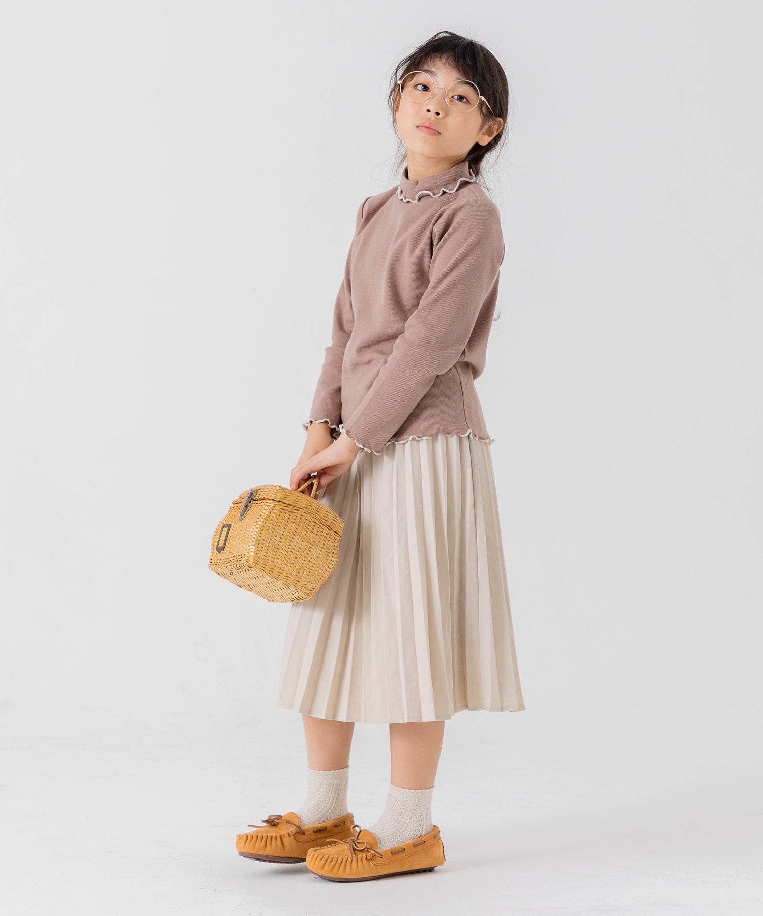 チルツー chil2 リブハイネックカットソー