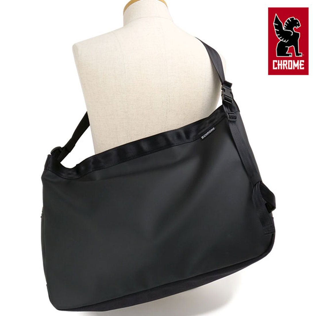 【新品タグ付き】CROME NEWSPAPER MESSENGER 26リットル Chrome 26L Newspaper Messenger Matt-Black [JP197MTBK]