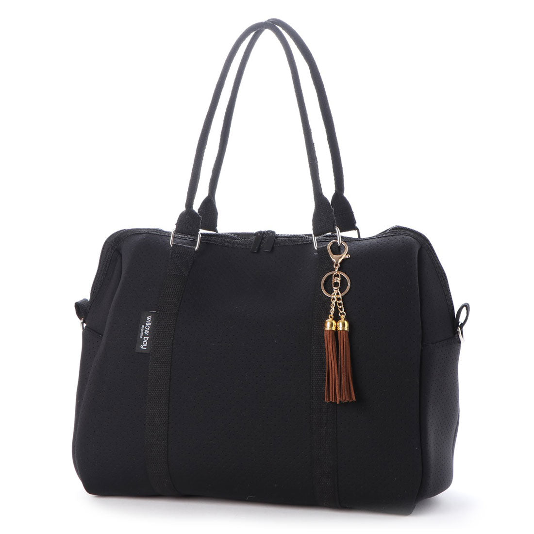 シェリル マリー CHERYL MARIE A4 ネオプレーン 2WAYショルダーバッグ ファスナー式 (BLA) BLA