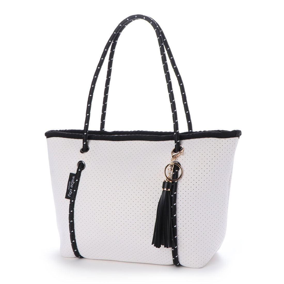 シェリル マリー CHERYL MARIE ネオプレーン ハンドバッグ ファスナー式 (ホワイト) ホワイト