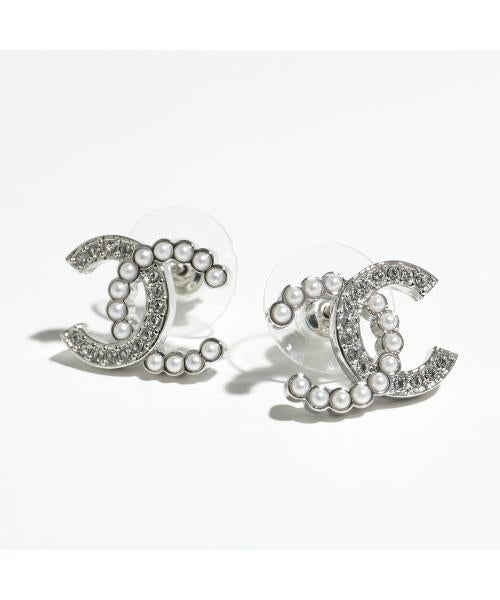 シャネル CHANEL CHANEL ピアス ABD478 B16782 ココマーク ラインストーン (NY391/シルバー) NY391/シルバー