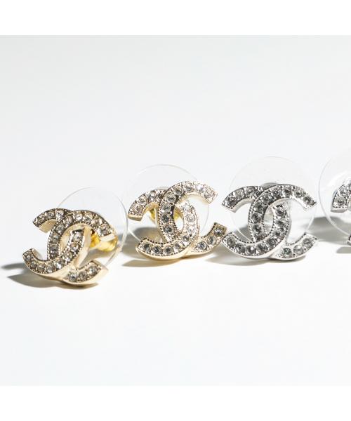 Chanel CHANEL CHANEL Earrings ABE100 Y02003 rhinestone Coco Mark