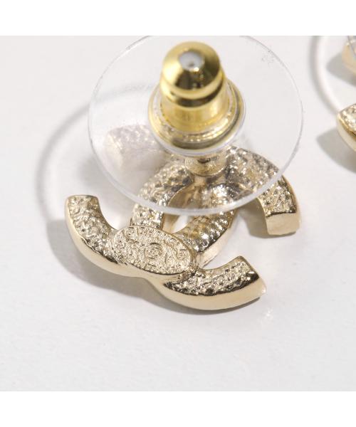 Chanel CHANEL CHANEL Earrings ABE100 Y02003 rhinestone Coco Mark