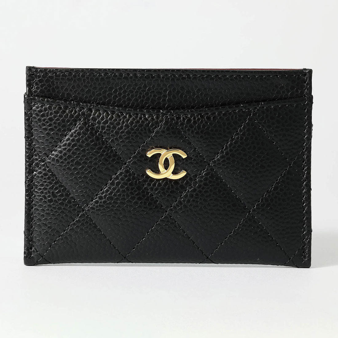 CHANEL シャネル キャビアスキン カードケース ケース ブラック 黒 シャネル CHANEL カードケース キャビアスキン PORTE-CARTES CLASSIQUE