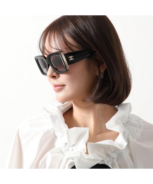 シャネル CHANEL CHANEL サングラス 5435 スクエア型 レクタングル (c622/S6/ブラック) c622/S6/ブラック