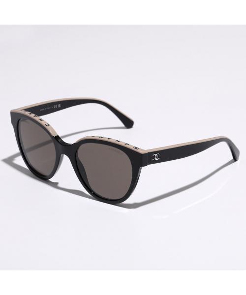 シャネル CHANEL CHANEL サングラス 5414 バタフライ型 フルリム (C534-3/BLACK-BEIGE) C534-3/BLACK-BEIGE