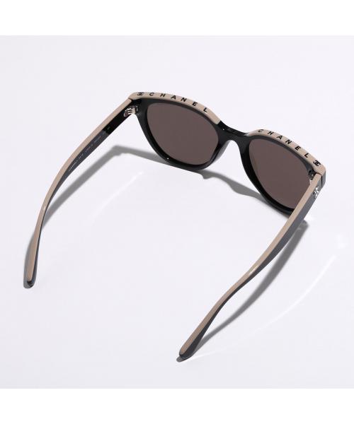 シャネル CHANEL CHANEL サングラス 5414 バタフライ型 フルリム (C534-3/BLACK-BEIGE) C534-3/BLACK-BEIGE