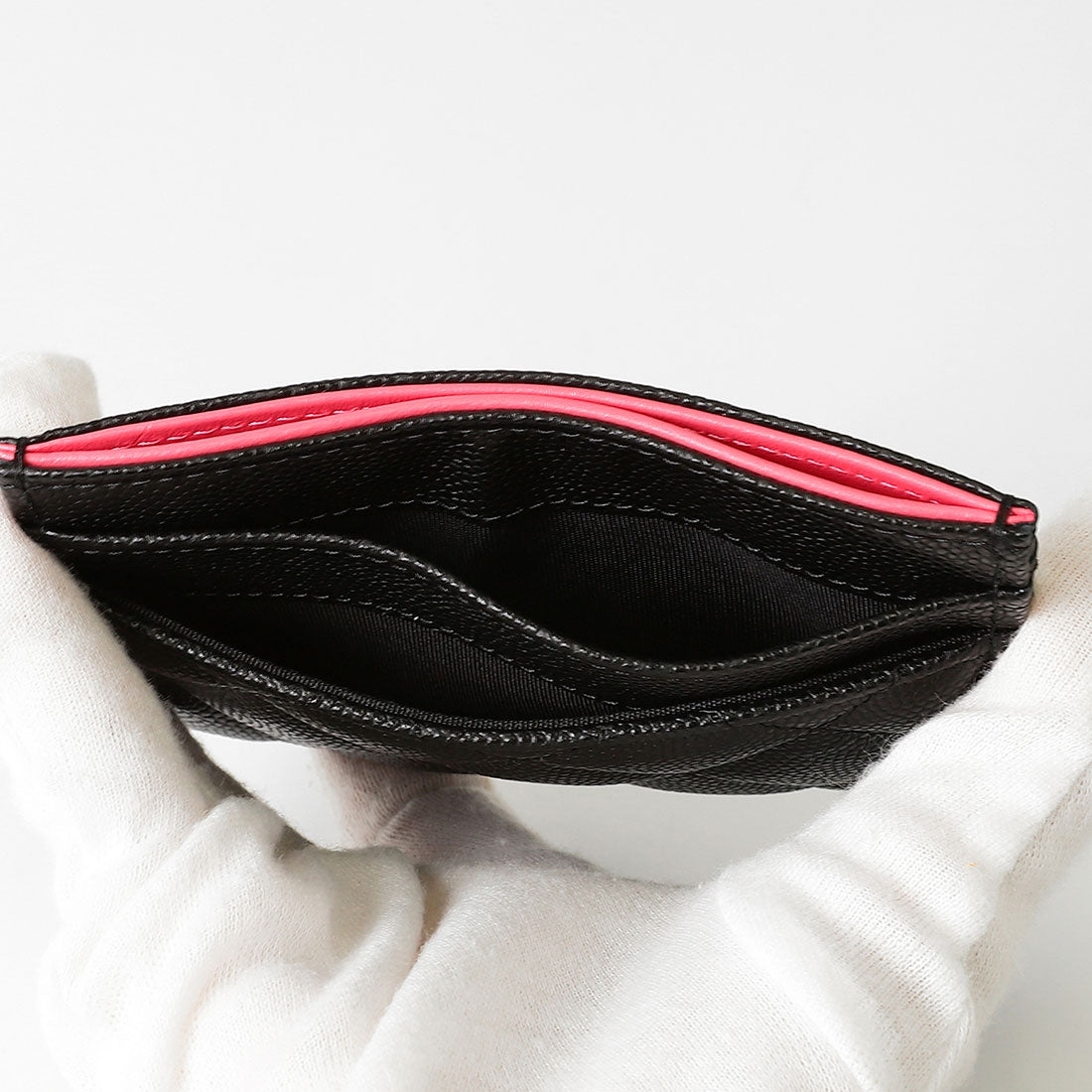 シャネル CHANEL パスケース(定期入れ) キャビアスキン CARD CASE CARD CASE BLACK (/) /