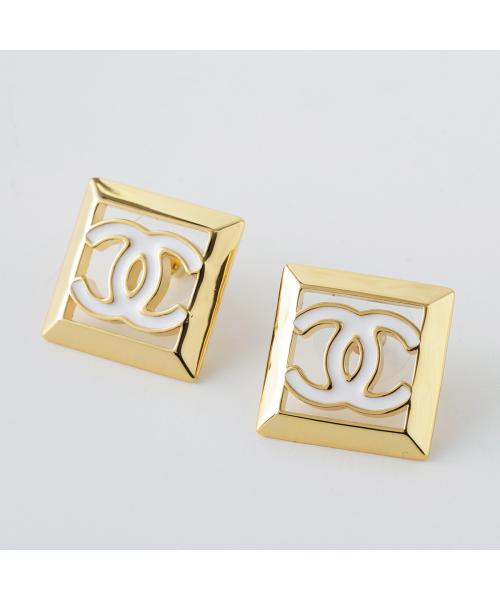 シャネル CHANEL CHANEL ピアス ABD872 B17903 ココマーク (NZ317/ゴールド×ホワイト) NZ317/ゴールド×ホワイト