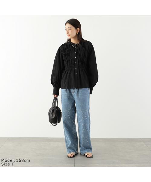 シニヨン CHIGNON CHIGNON ブラウス 1961-013KK コットン シャーリング (BLACK/ブラック) BLACK/ブラック
