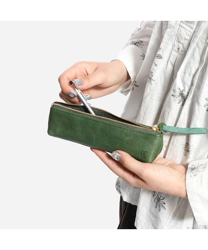クレドラン CLEDRAN クレドラン ペンケース CLEDRAN アモ AMO PEN CASE 筆入れ レザー シンプル 本革 CLー2813 (ブラウン) ブラウン