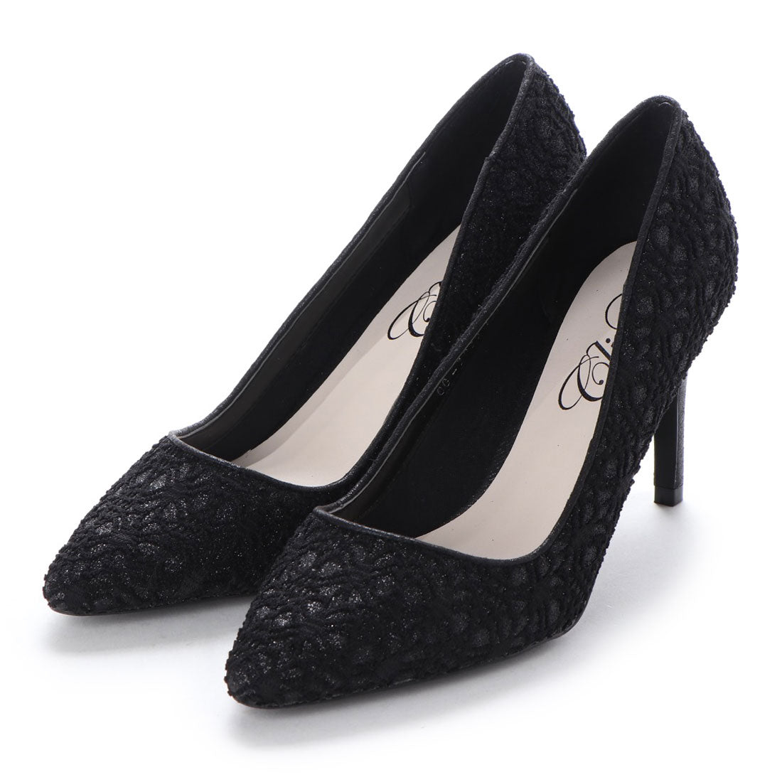 クライム climb レースパンプス,ブラック