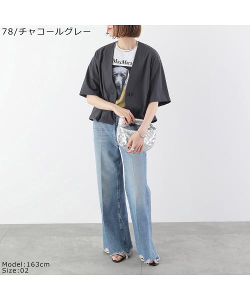 クロシェ CLOCHE CLOCHE ジャケット 84511 接触冷感 ノーカラー ショート丈 (88/ブラック) 88/ブラック