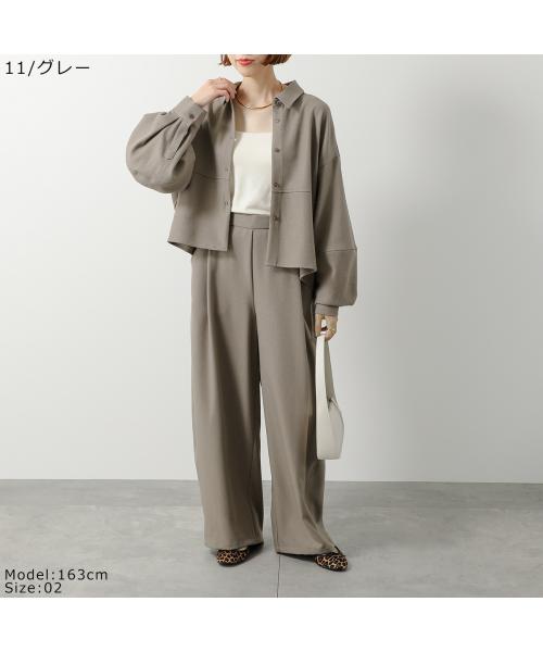 クロシェ CLOCHE CLOCHE シャツ 85639 ブラウス ボリュームスリーブ (85/ブラウン) 85/ブラウン