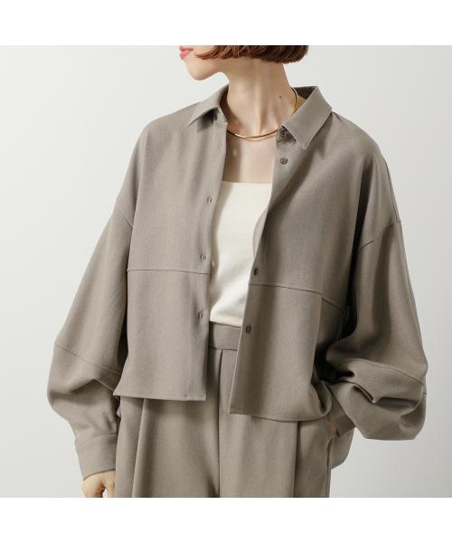 クロシェ CLOCHE CLOCHE シャツ 85639 ブラウス ボリュームスリーブ (85/ブラウン) 85/ブラウン