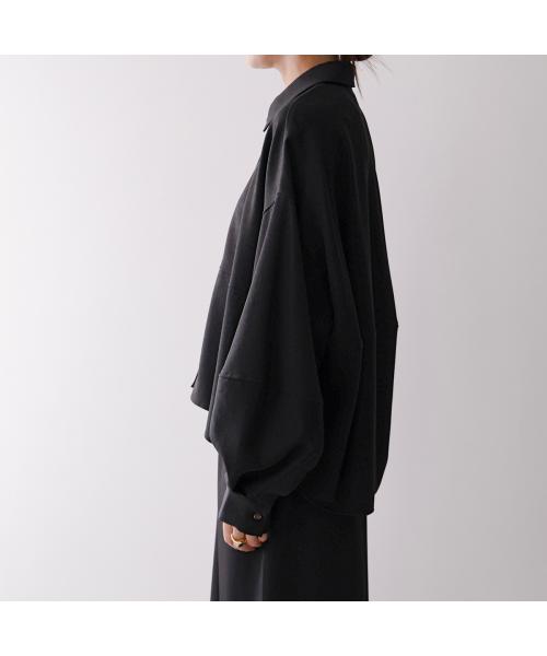 クロシェ CLOCHE CLOCHE シャツ 85639 ブラウス ボリュームスリーブ (85/ブラウン) 85/ブラウン