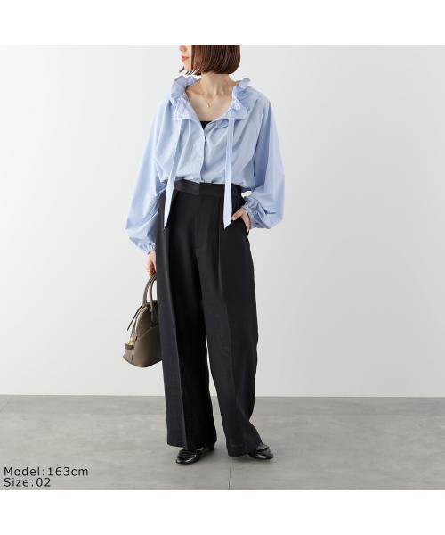 クロシェ CLOCHE CLOCHE タックパンツ 86004 ストレート (68/ネイビー) 68/ネイビー