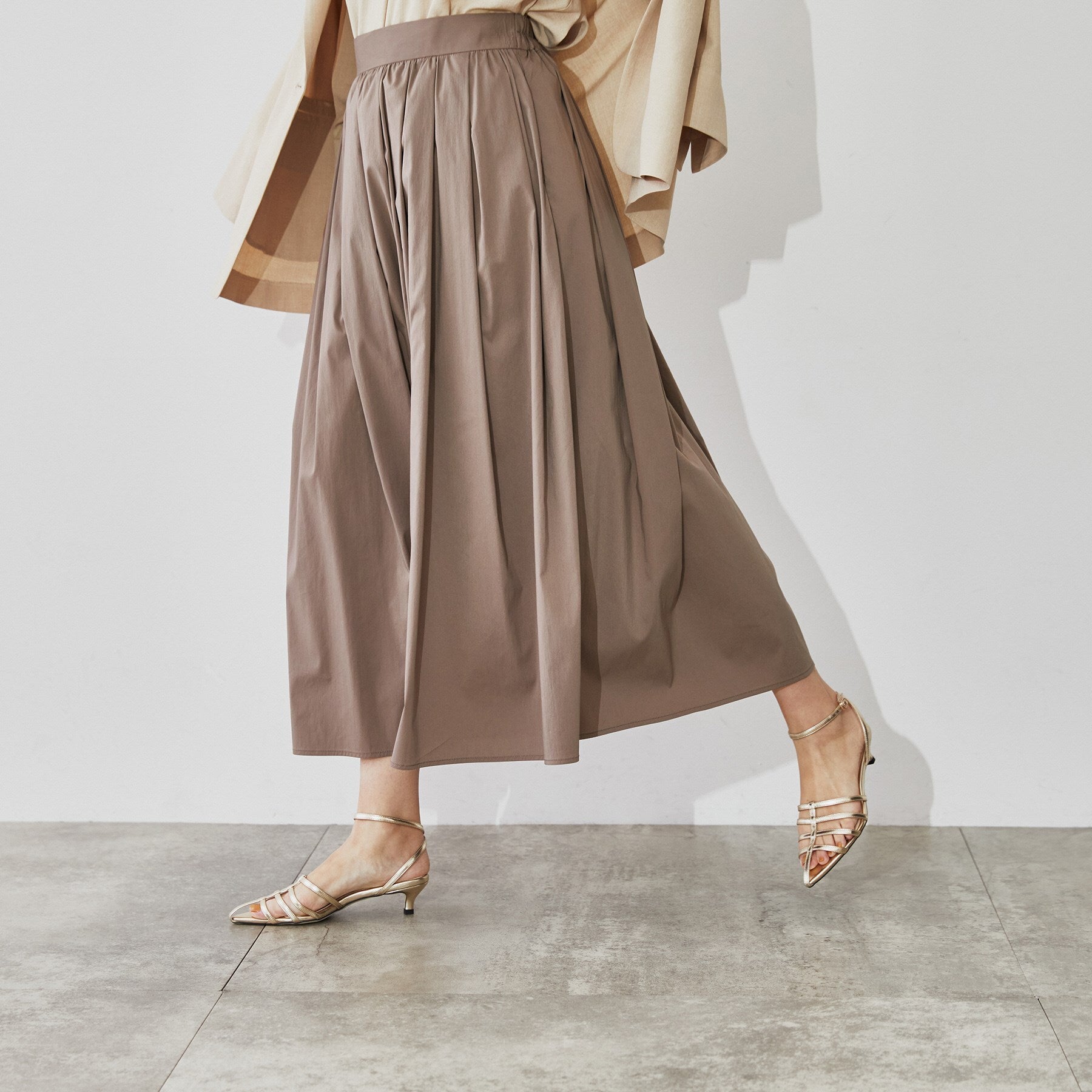 クロエンス cloenc タイプライターフレアスカート