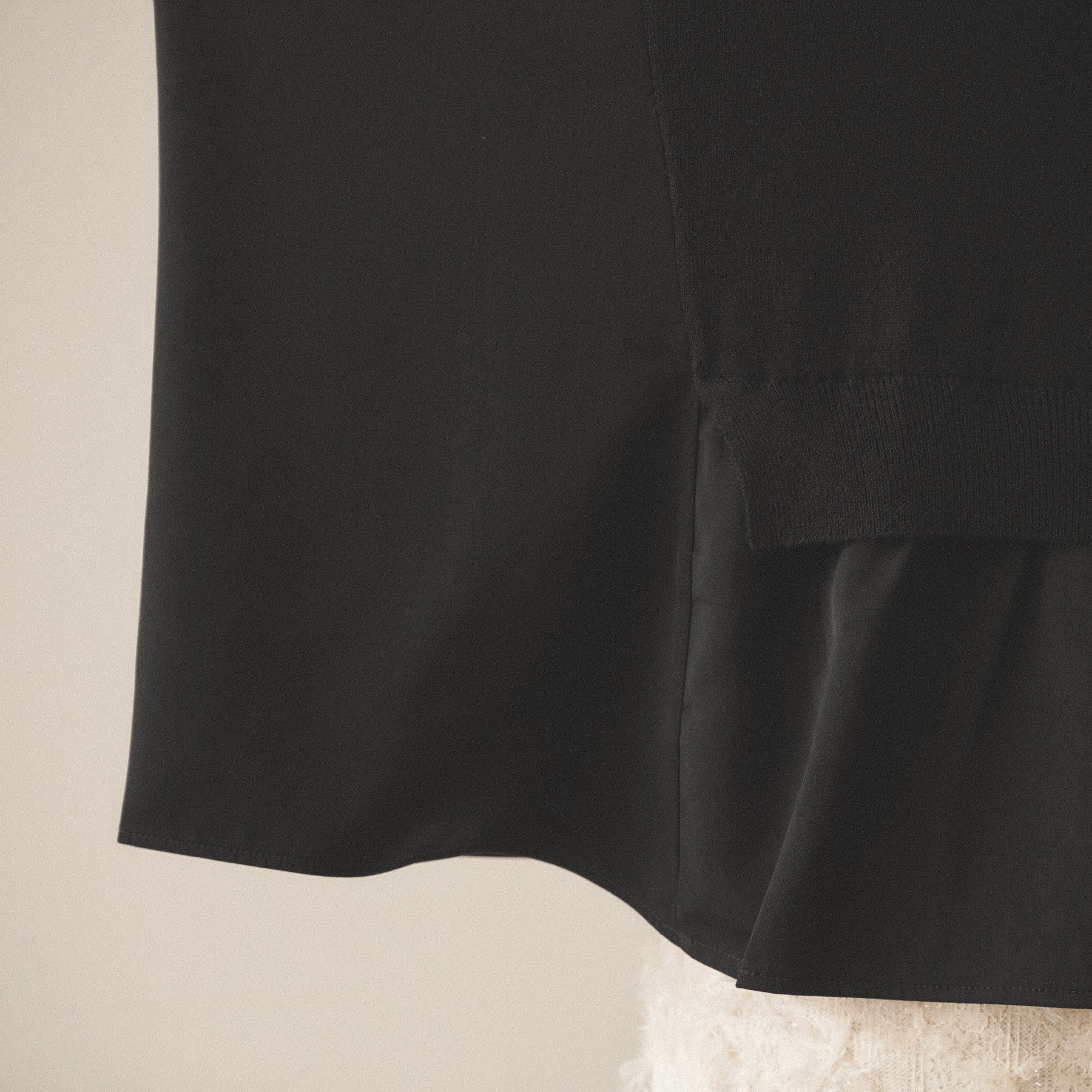 クロエンス cloenc ドッキング フレアニットプルオーバー (ブラック(019)) ブラック(019)