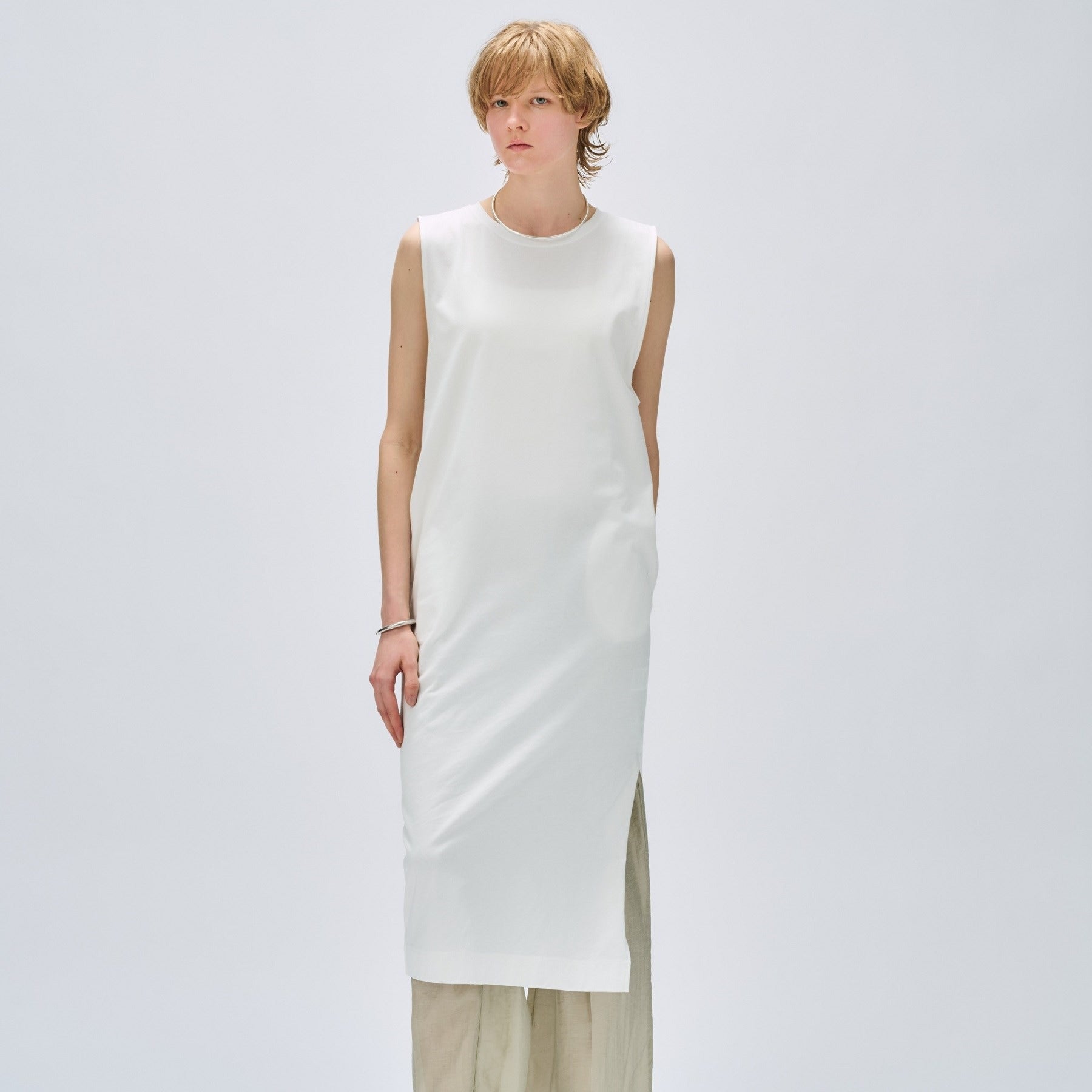 クロエンス cloenc 【UVカット/接触冷感】コットンブレンドロングカットソーワンピース (ブラウン(044)) ブラウン(044)