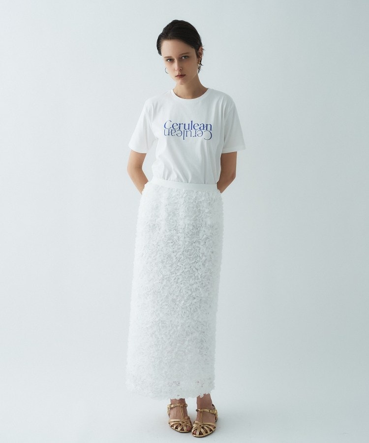 クロエンス cloenc ロゴプリントTシャツ (サックスブルー(290)) サックスブルー(290)