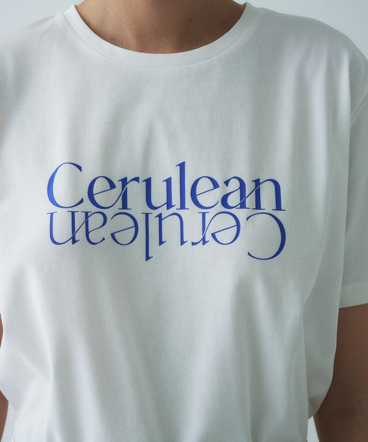 クロエンス cloenc ロゴプリントTシャツ (サックスブルー(290)) サックスブルー(290)