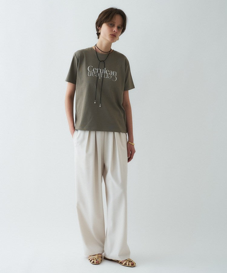 クロエンス cloenc ロゴプリントTシャツ (サックスブルー(290)) サックスブルー(290)