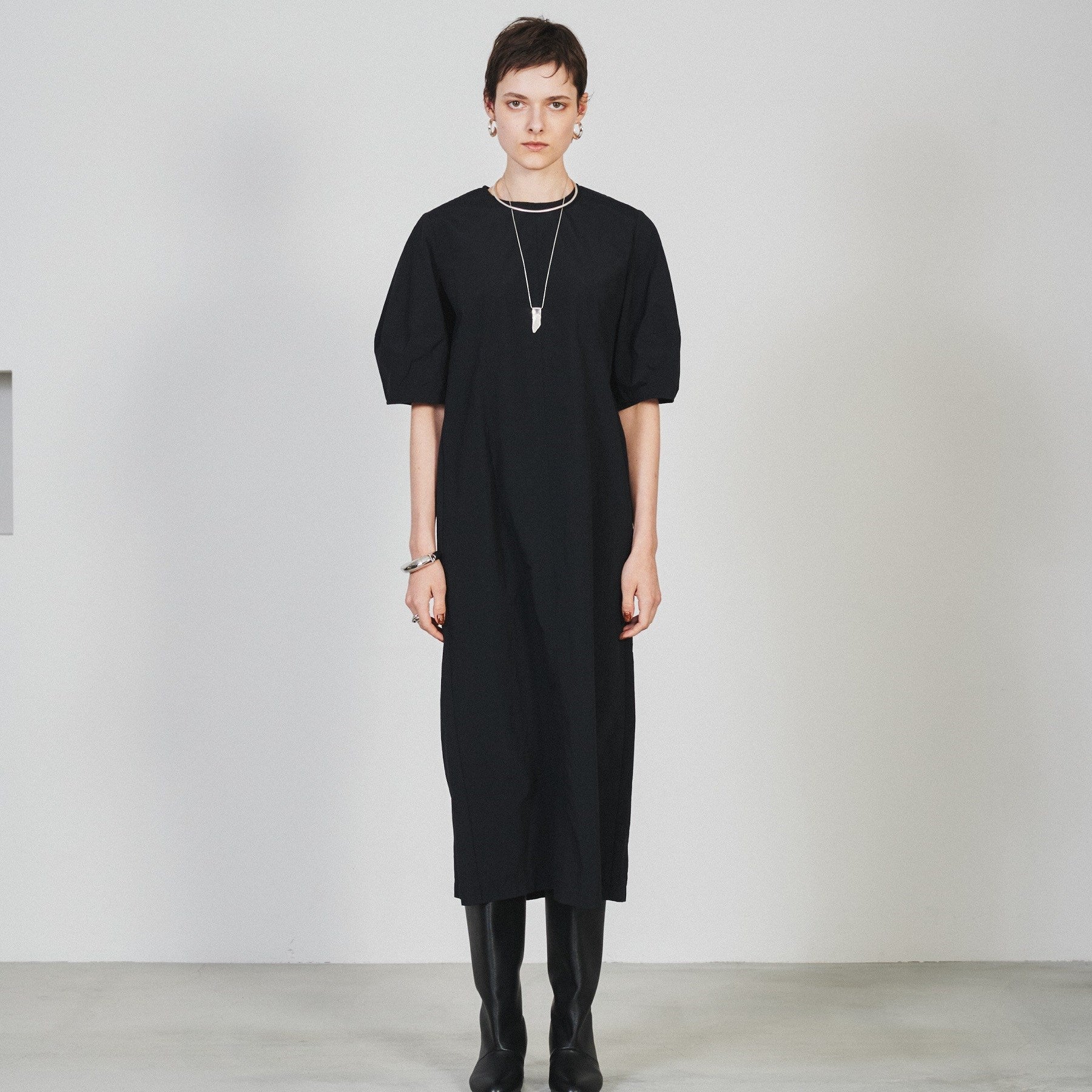 クロエンス cloenc アイラインカットワンピース (ブラック(019)) ブラック(019)