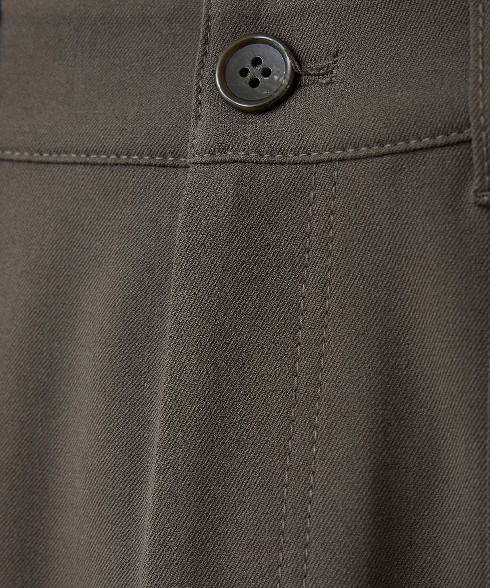 マノフ MANOF POCKET STITCH CENTER PRESS PANTS (KHAKI) KHAKI
